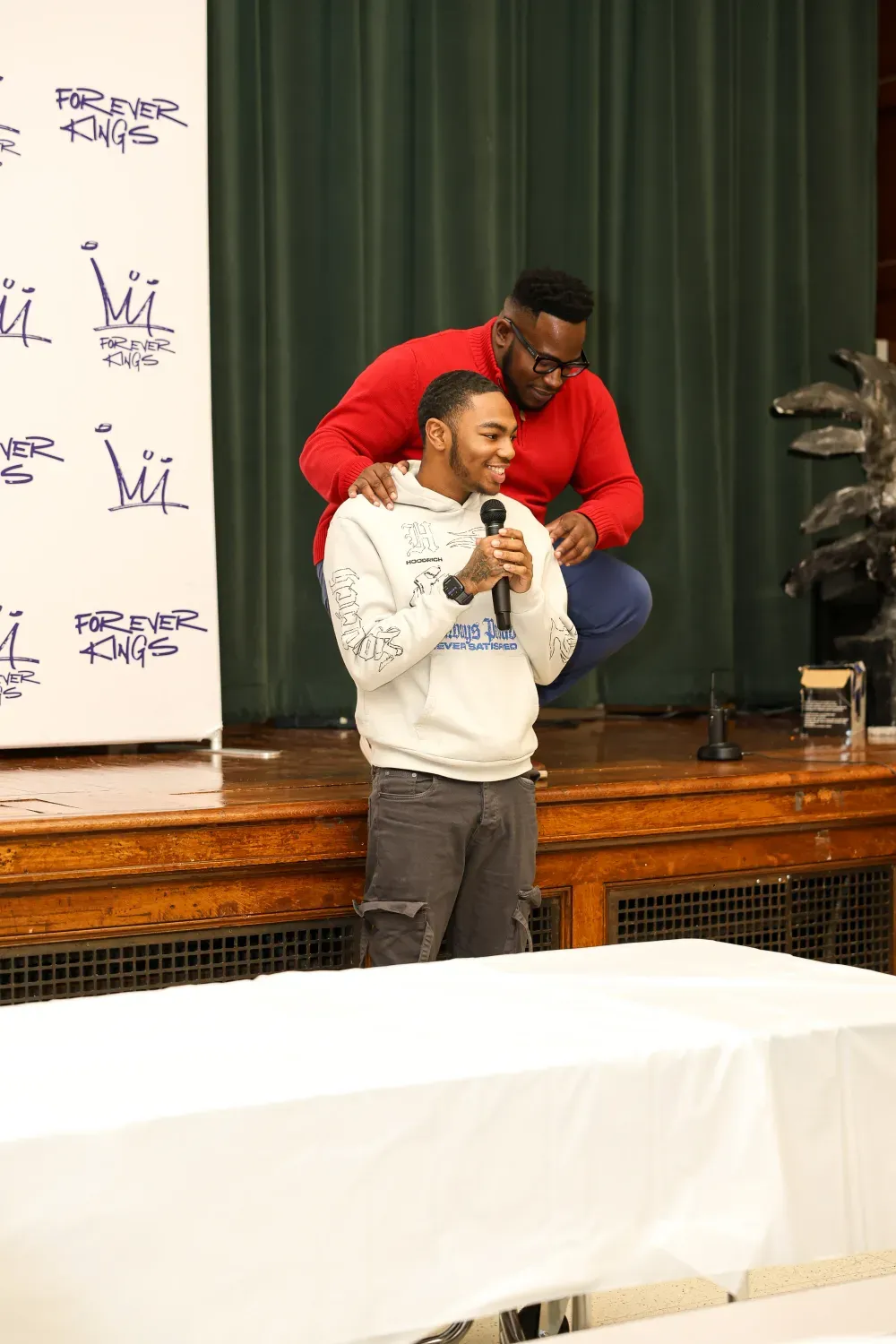 A Forever Kings mentor supporting a family